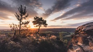 Lilienstein uitzicht, Saksisch Zwitserland door Unbekannt Unbekannt